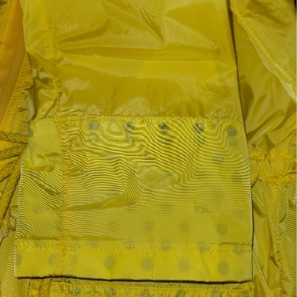 Romanstii Yellow Polka Dot Windbreaker/ Raincoat Size XL